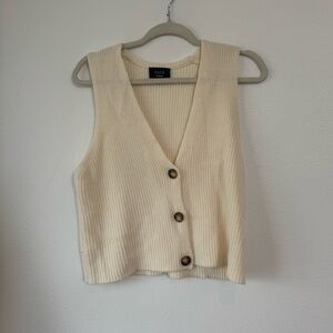 Vici Ivory Knit Vest